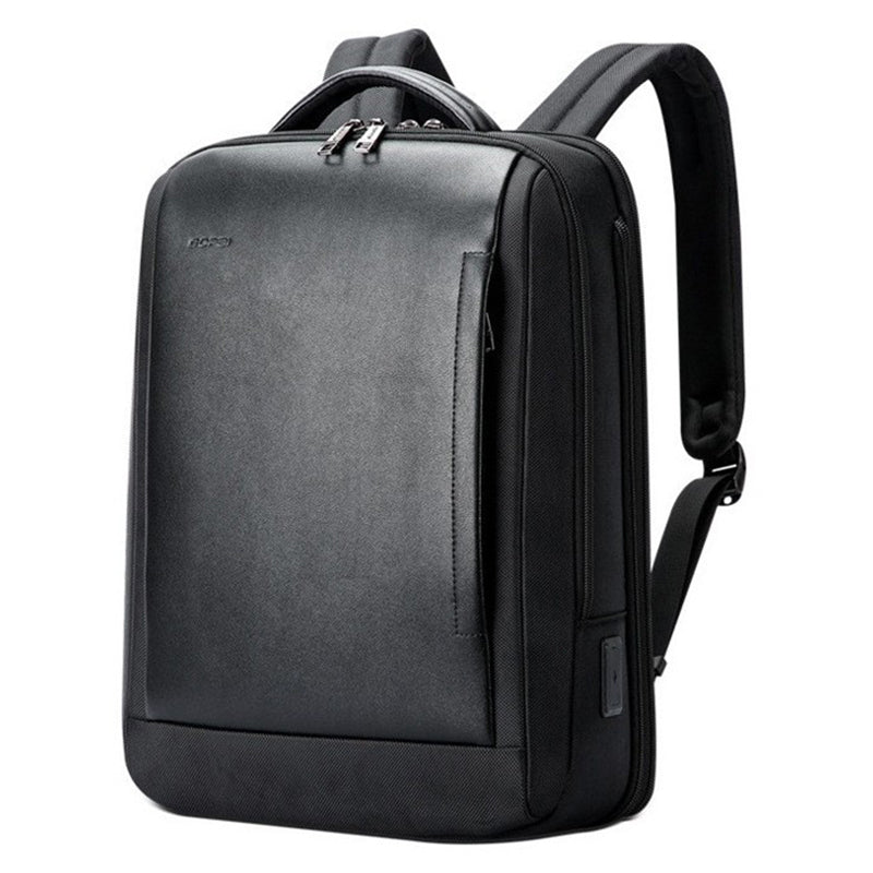 BOPAI 15.6 inch Laptop Backpack Genuine Cow Leather Water Resistant Business Travel Rucksack BOPAI 15.6 inch Laptop Backpack Genuine Cow Leather Water Resistant Business Travel Rucksack